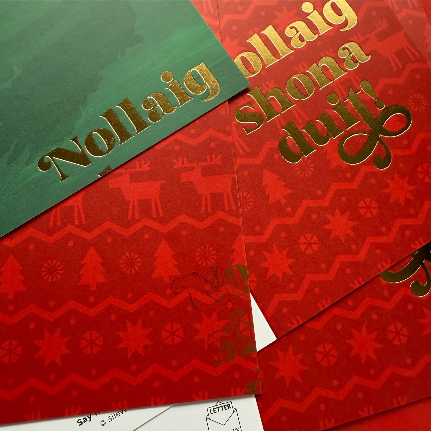 Monday misprints are looking pretty this morning! Restocking lots of Christmas cards today for wholesale and the Christmas market panic is starting to kick in. 

Have some freelance work to finish up today, some invoices to send, then hoping to crack