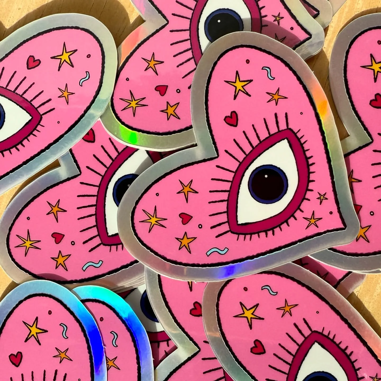✨👁️💖 Holographic stickers! 💖👁️✨