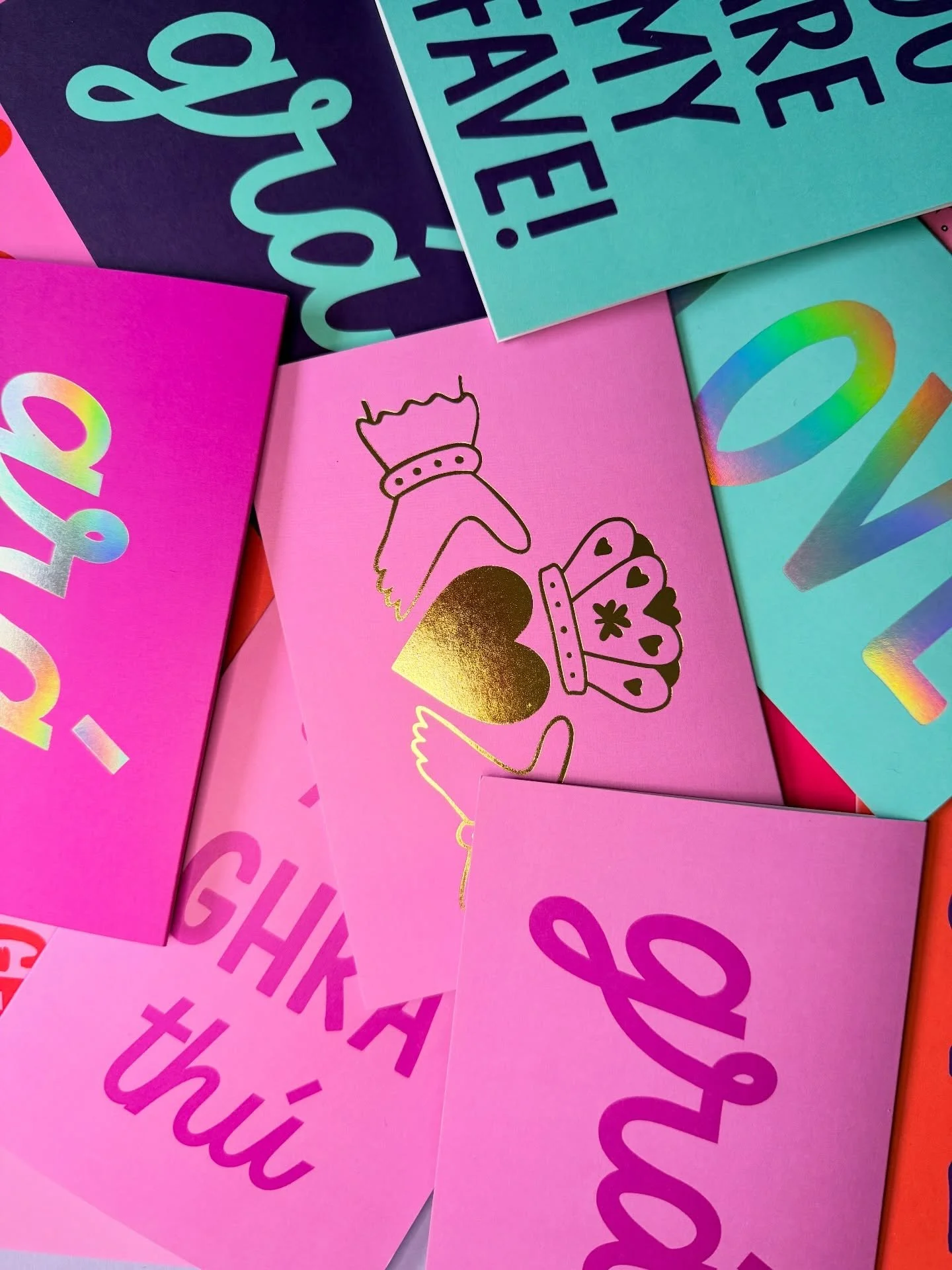 There&rsquo;s still time to pick up a cute Valentine&rsquo;s card as Gaeilge or B&eacute;arla in Birch Coffee, Newcastle - few different designs in there sitting alongside some delicious treats! 💖💖💖