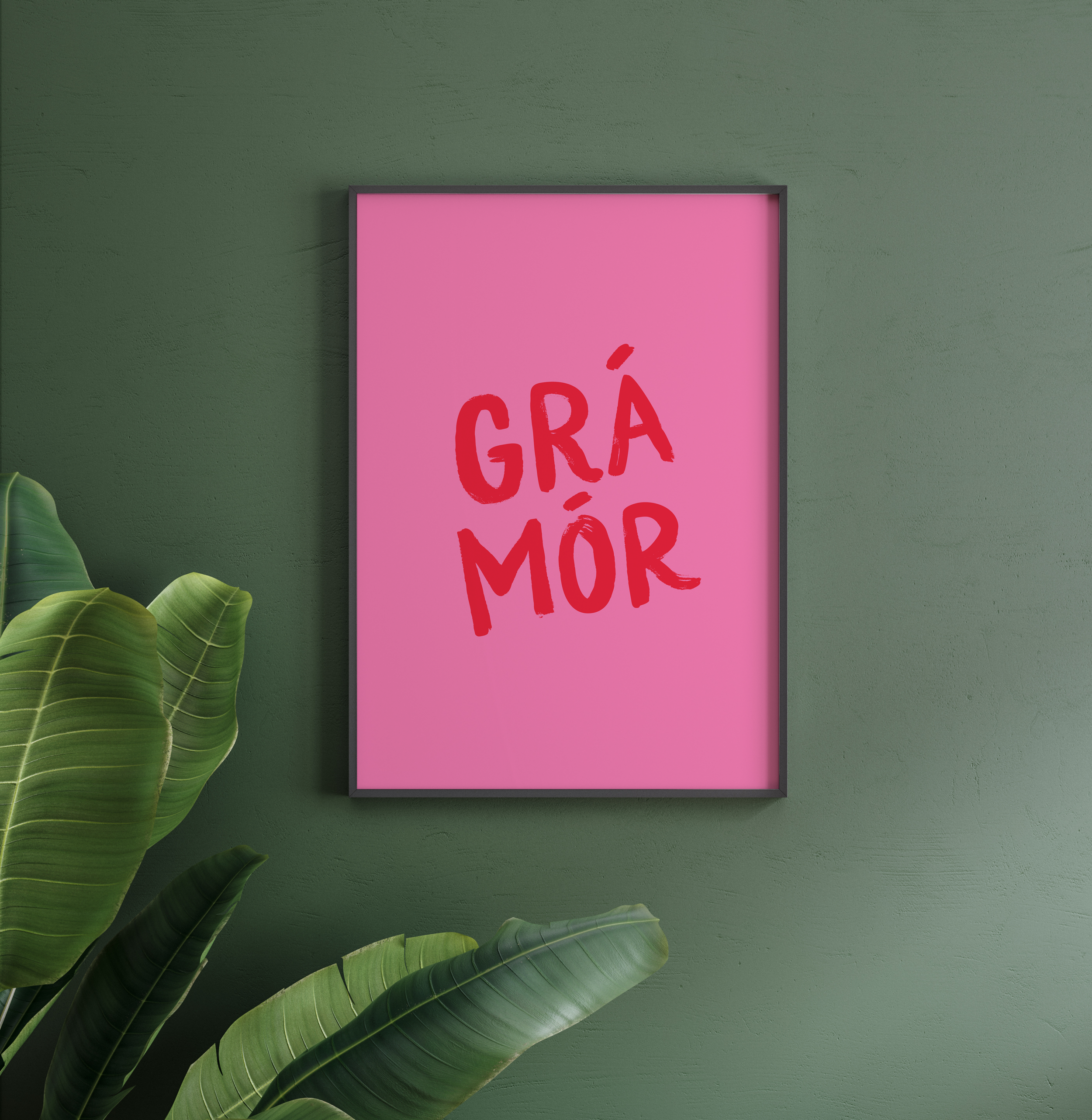 Gra Mor poster on wall