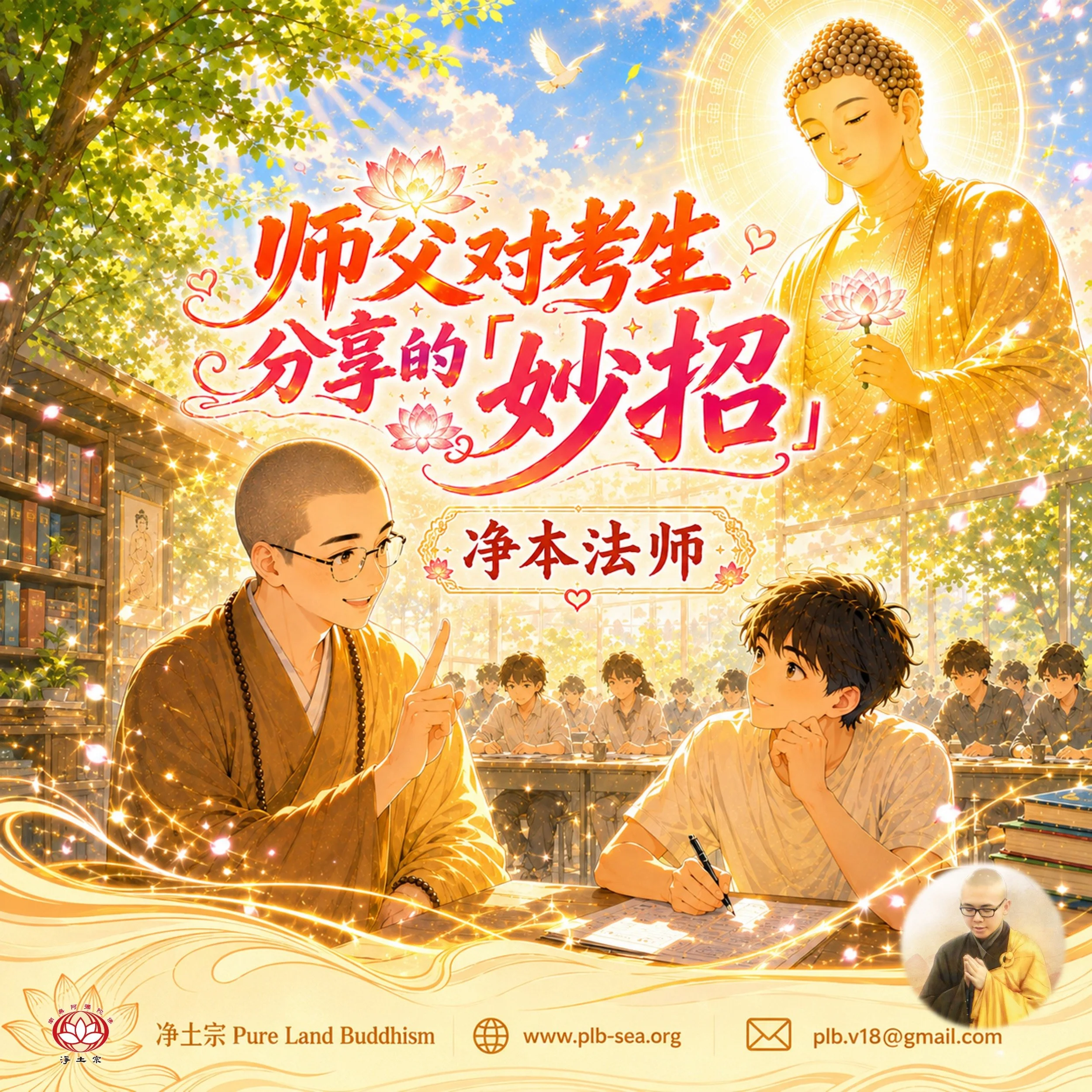 师父对考生分享的「妙招」| 净本法师开示 | Master's "Secret Tips" for Exam Students | Master Jingben