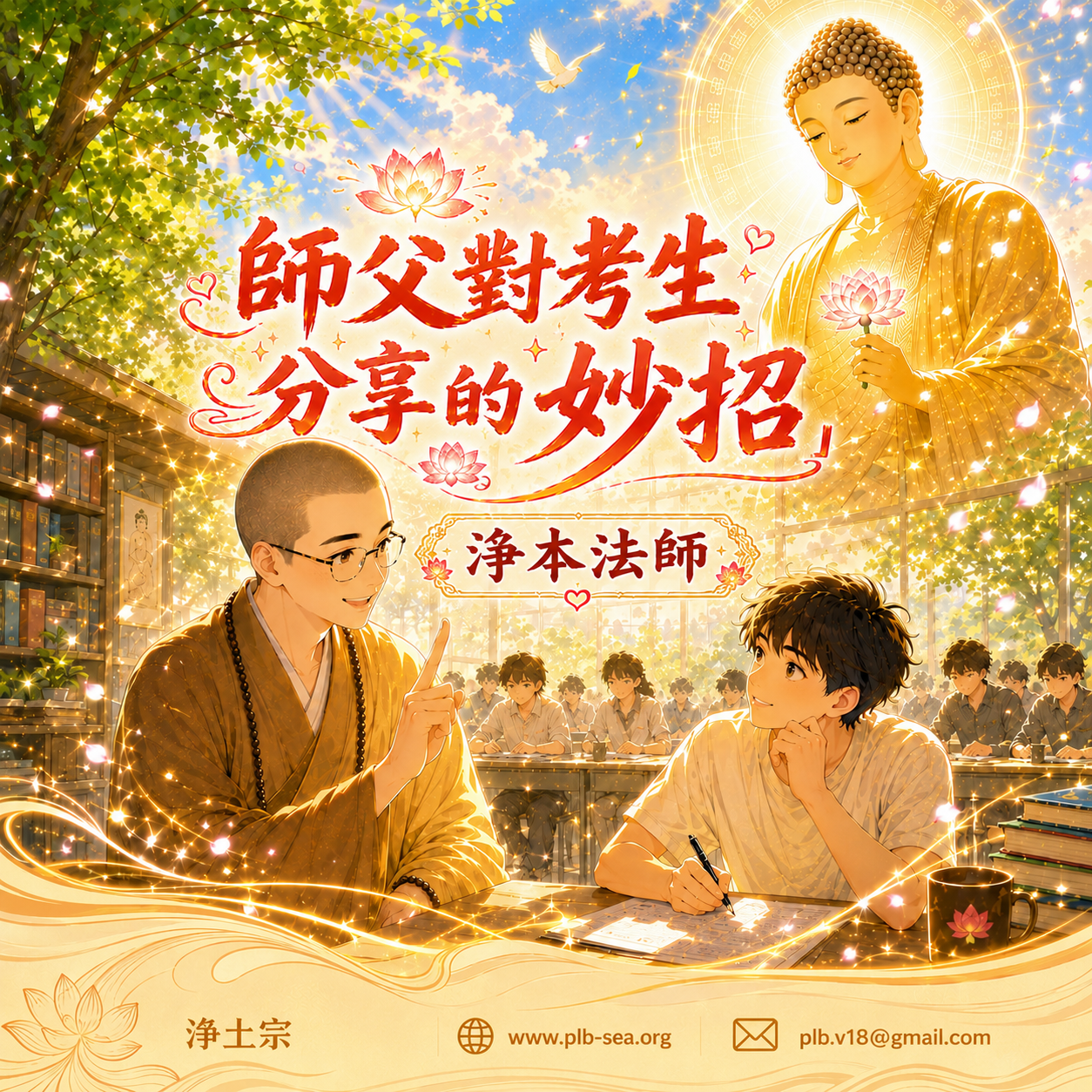 師父對考生分享的「妙招」| 淨本法師開示 [繁/正]