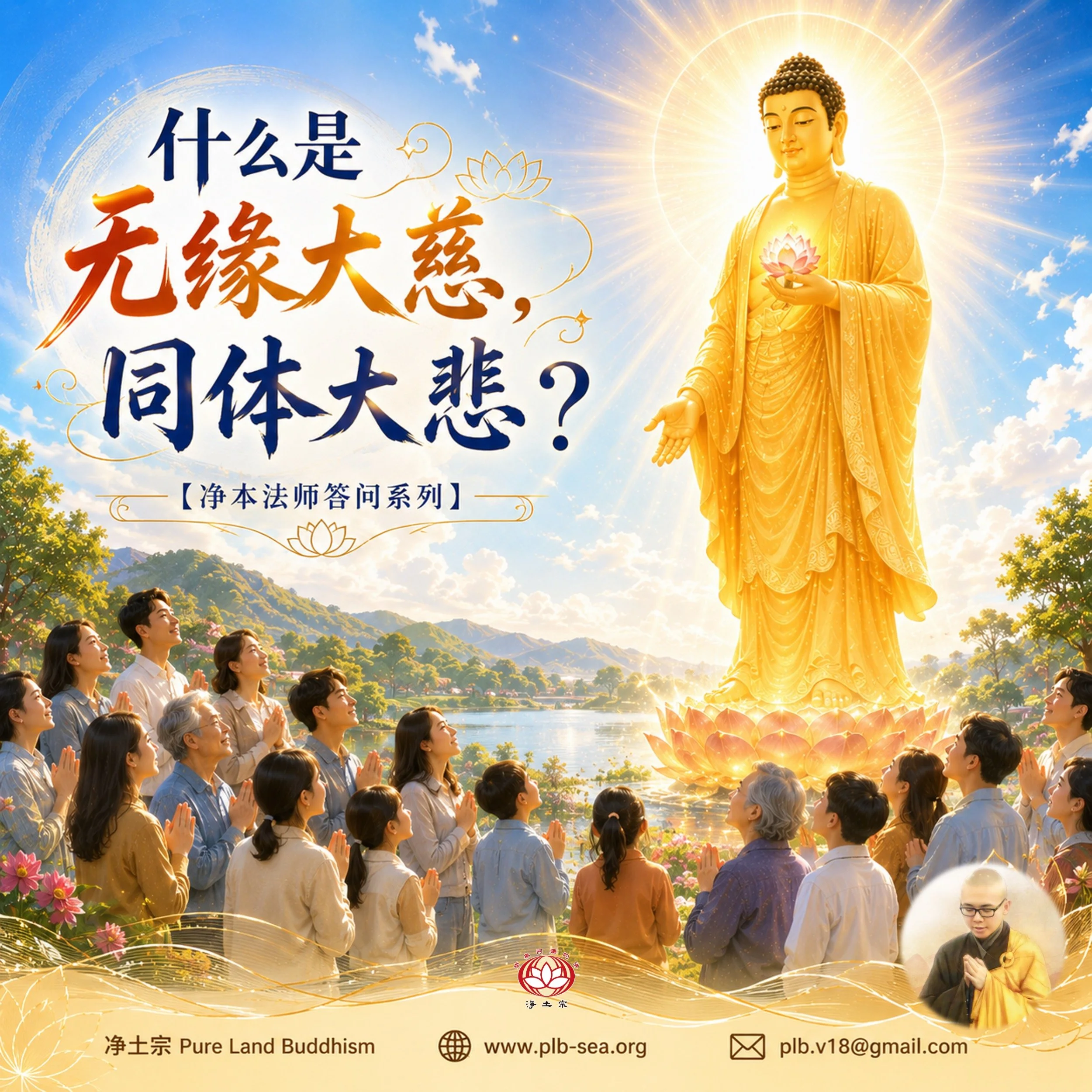 【问答】什么是「无缘大慈，同体大悲」？| 净本法师答