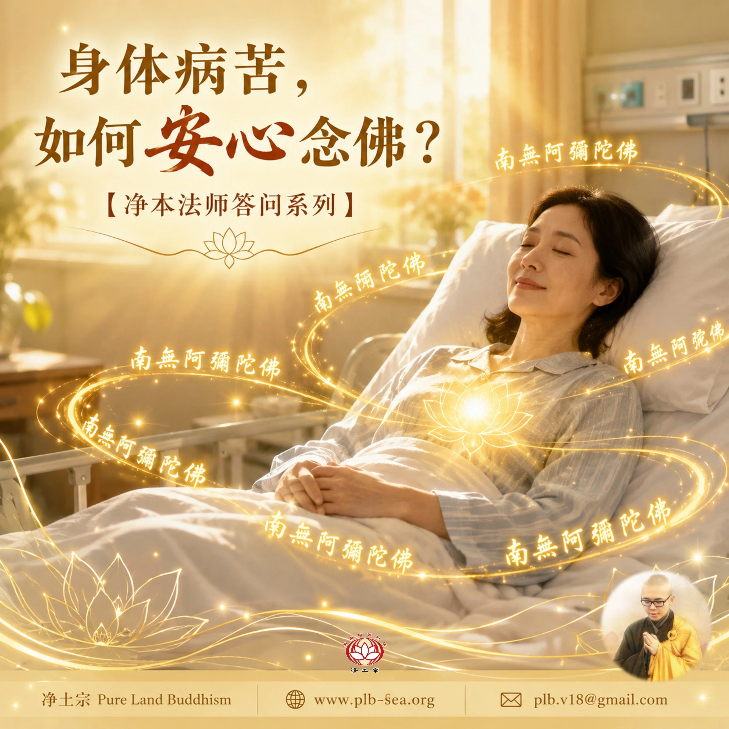 【问答】身体病苦，如何安心念佛？| 净本法师答