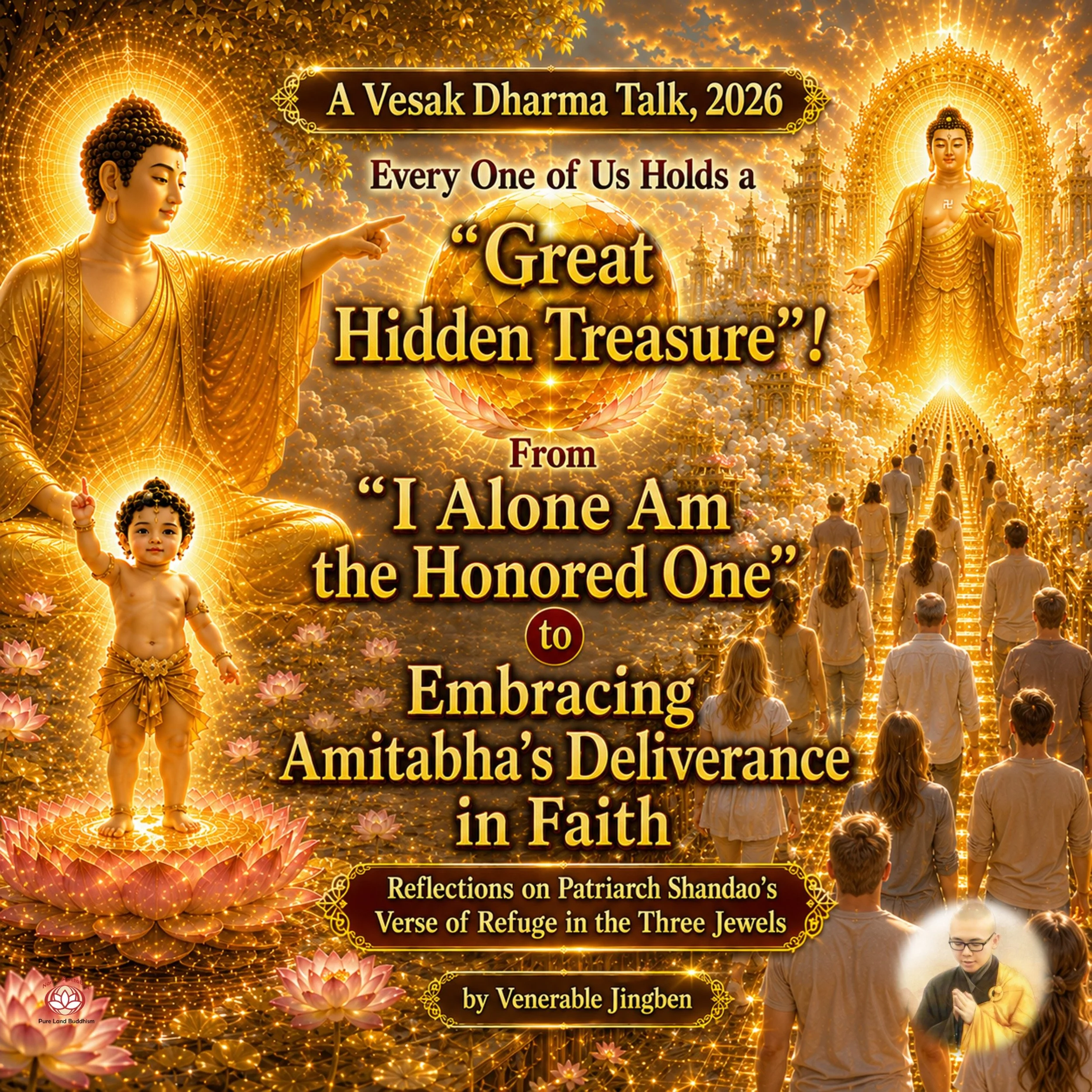 Every One of Us Holds a "Great Hidden Treasure ！ | Venerable Jingben | A Vesak Dharma Talk, 2026