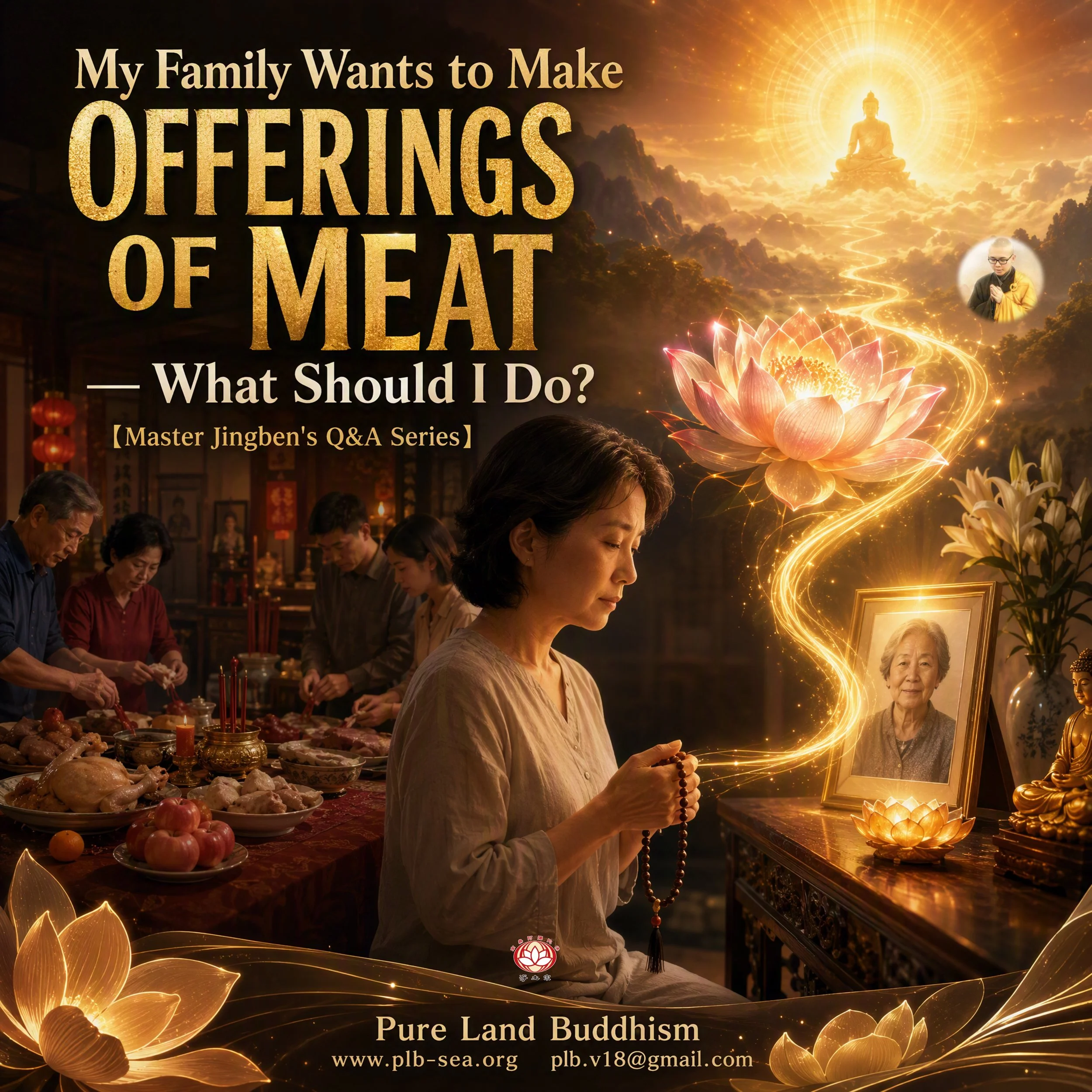 My Family Wants to Make Offerings of Meat — What Should I Do? | Master Jingben