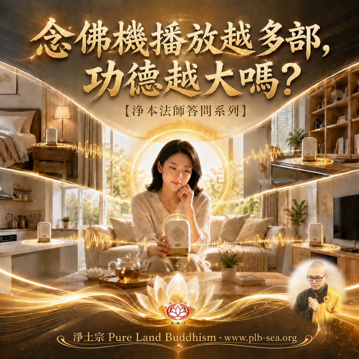 【問答】念佛機播放越多部，功德越大嗎？| 淨本法師答