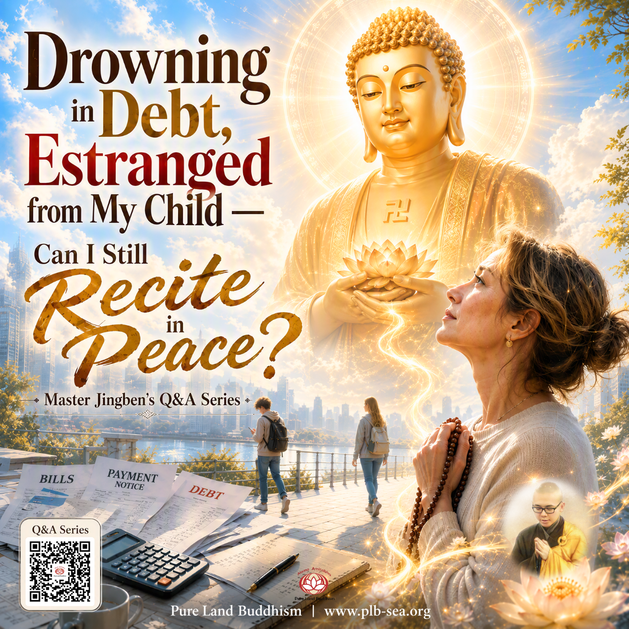 Drowning in Debt, Estranged from My Child — Can I Still Recite in Peace? | Master Jingben
