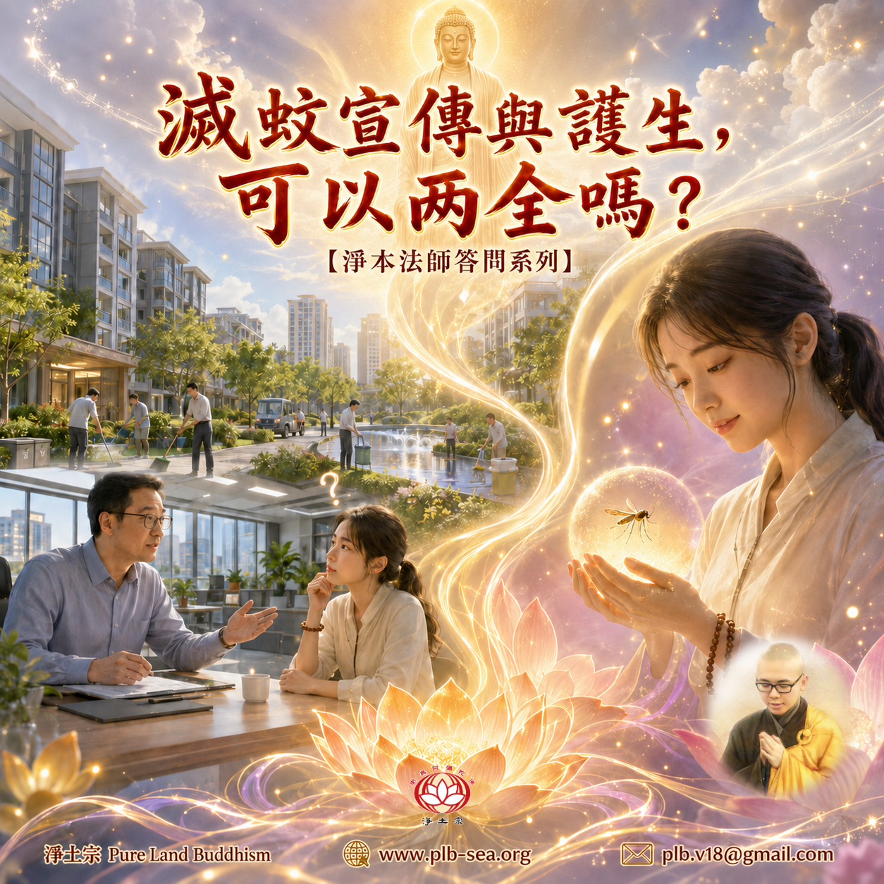 【問答】滅蚊宣傳與護生，可以兩全嗎？| 淨本法師答