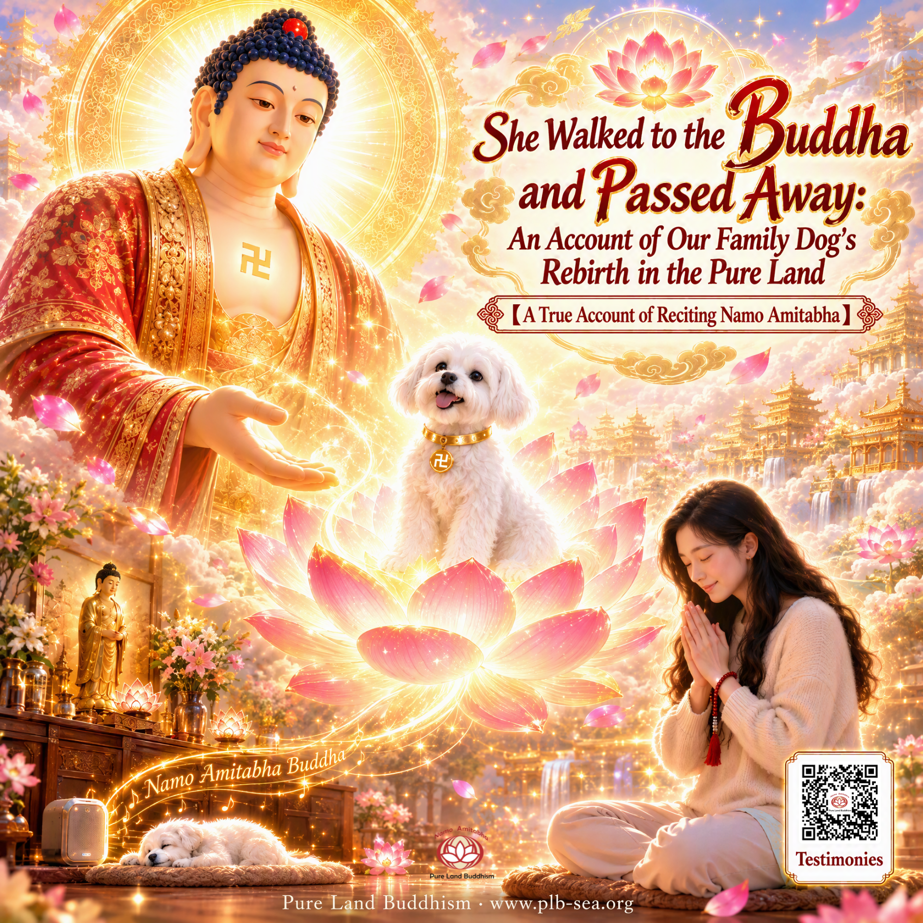 She Walked to the Buddha and Passed Away: An Account of Our Family Dog's Rebirth in the Pure Land