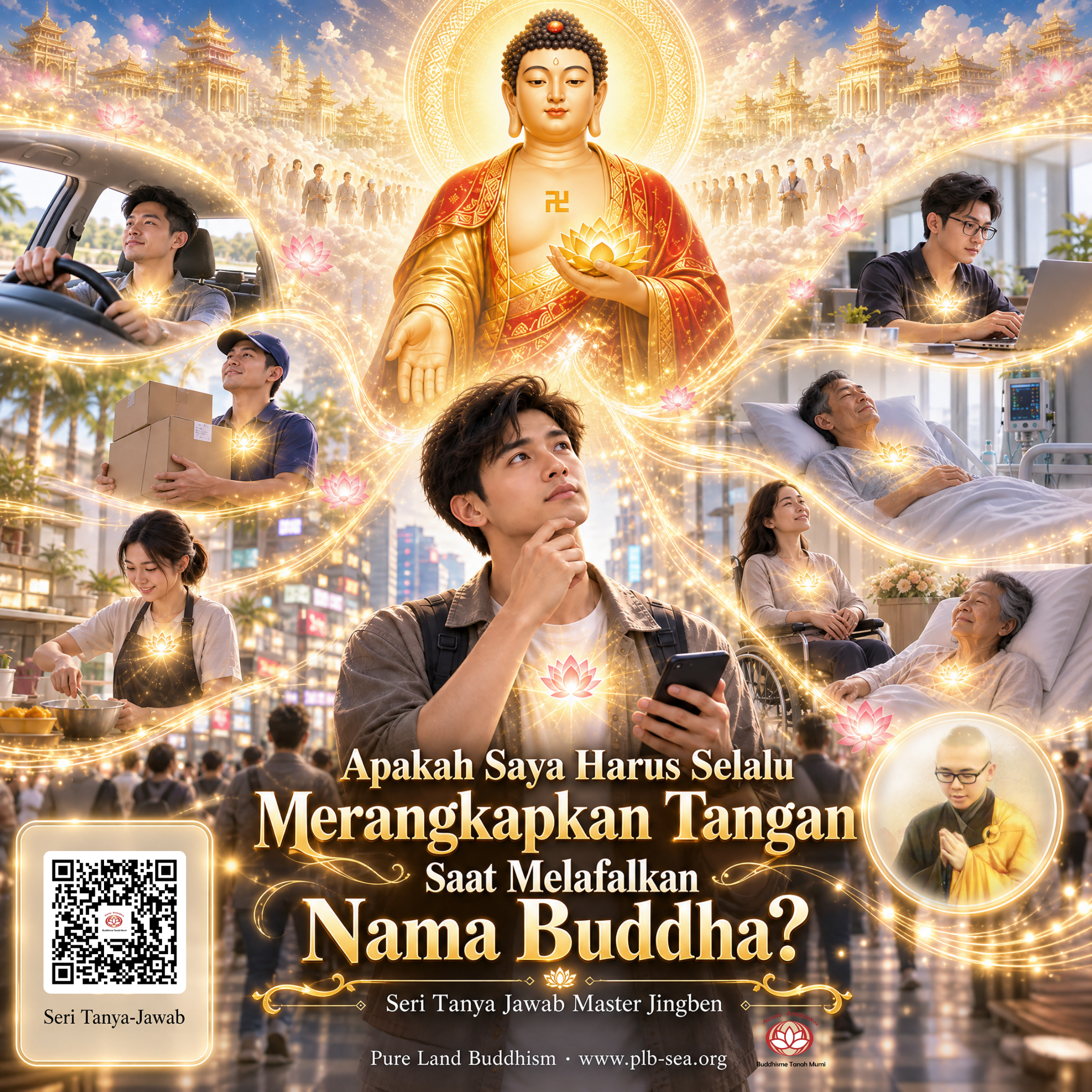 Apakah Saya Harus Selalu Merangkapkan Tangan Saat Melafalkan Nama Buddha? | Master Jingben