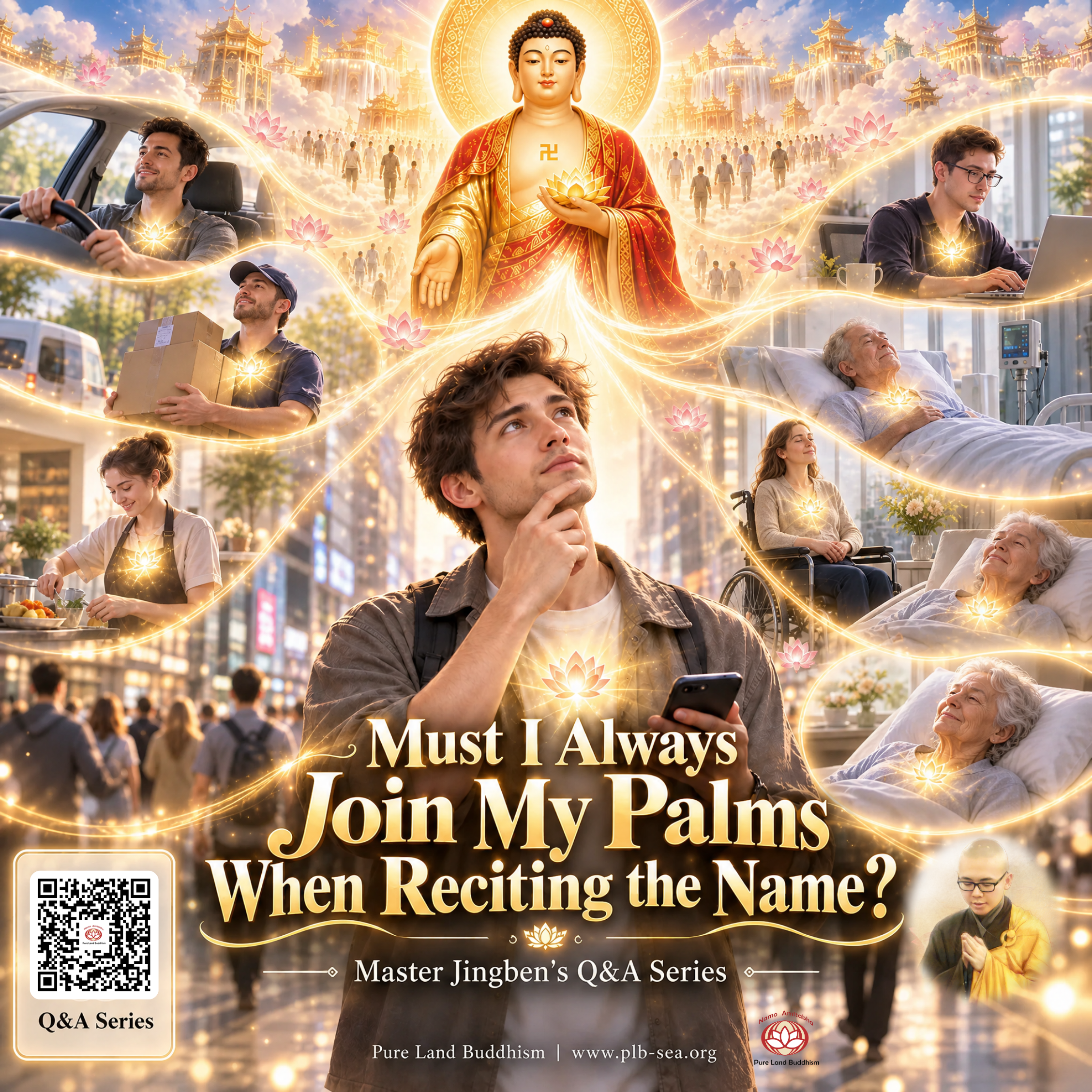 Must I Always Join My Palms When Reciting the Name? | Master Jingben