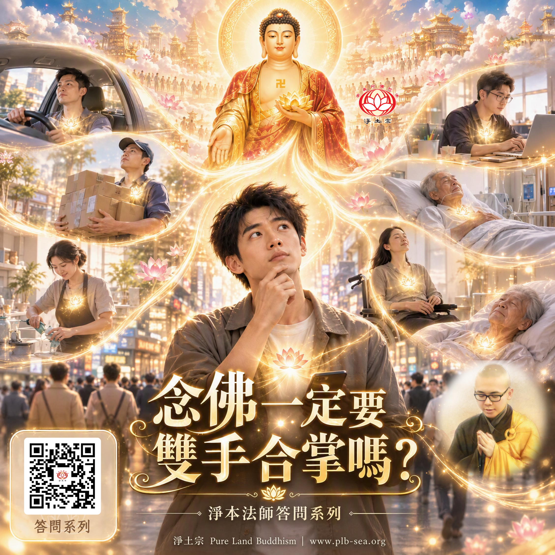 【問答】念佛一定要雙手合掌嗎？？| 淨本法師答
