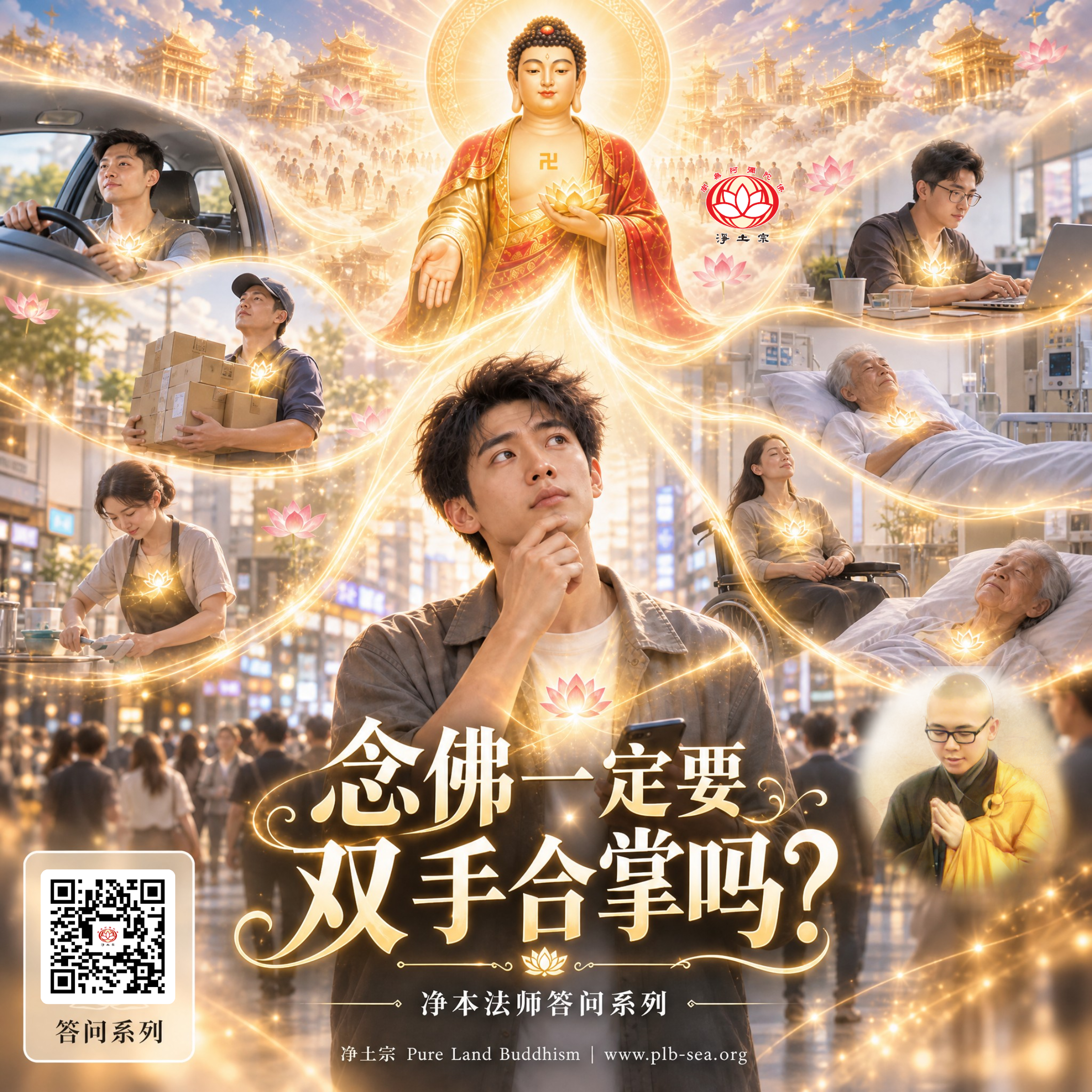【问答】念佛一定要双手合掌吗？| 净本法师答