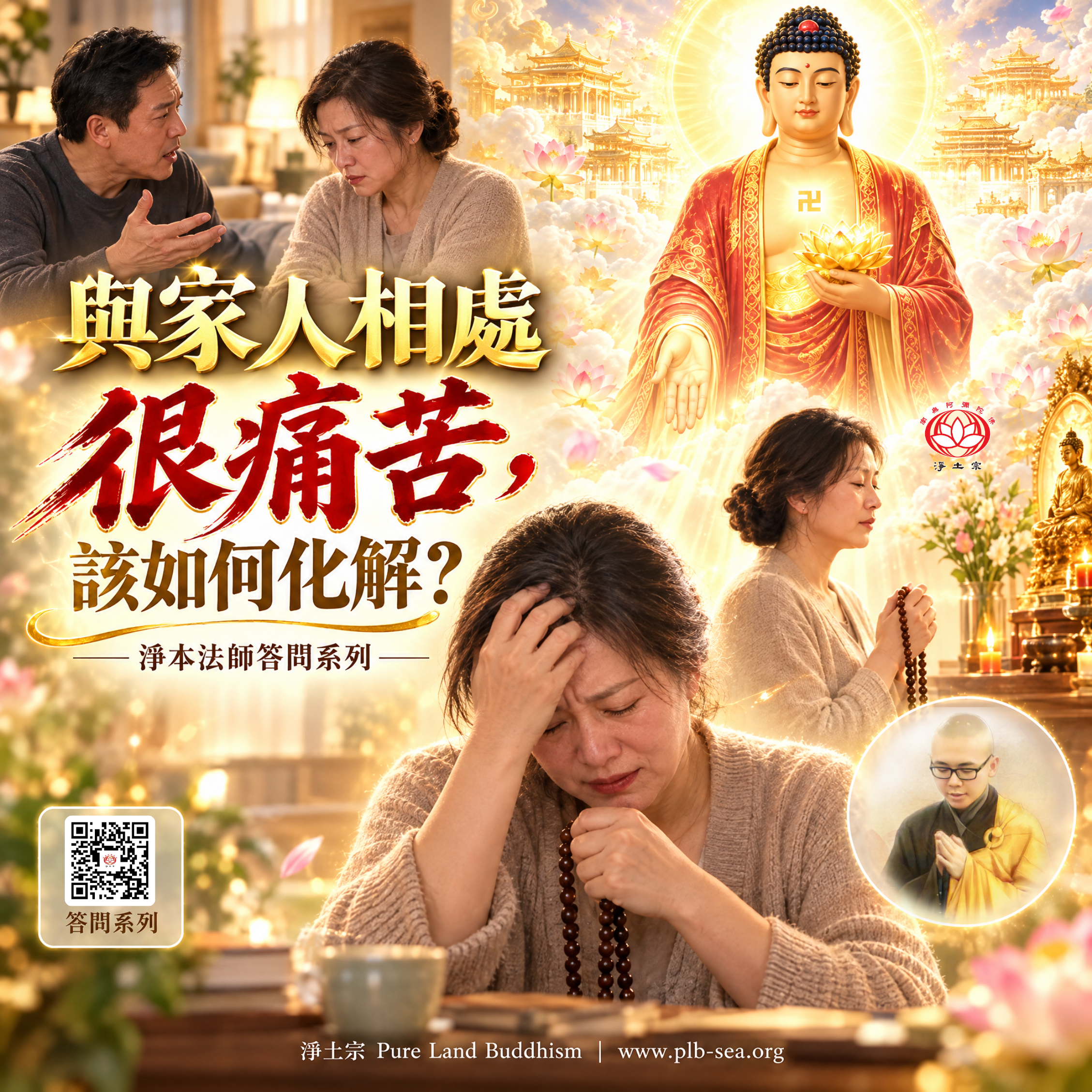 【問答】與家人相處很痛苦，該如何化解？| 淨本法師答
