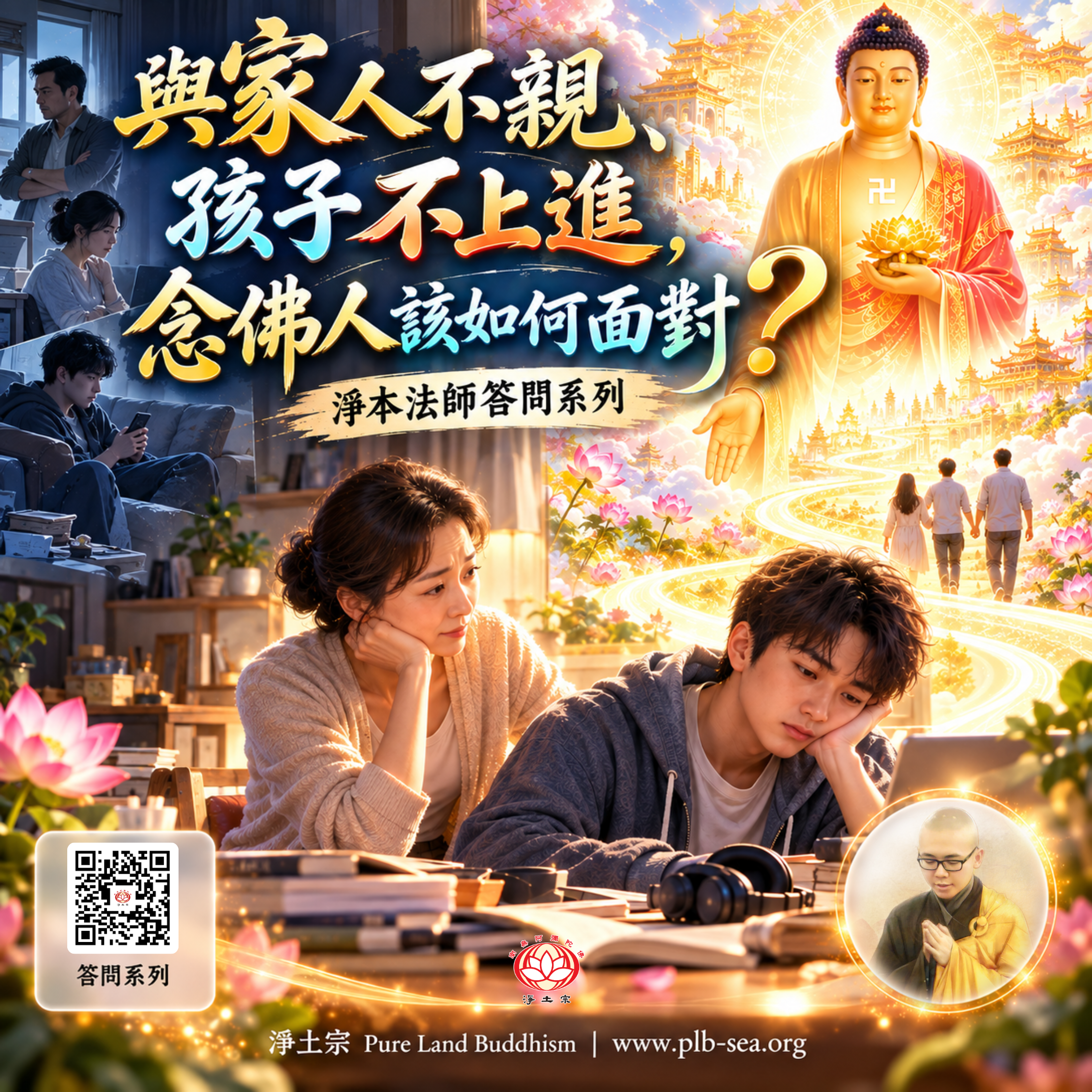 【問答】與家人不親、孩子不上進，念佛人該如何面對？| 淨本法師答