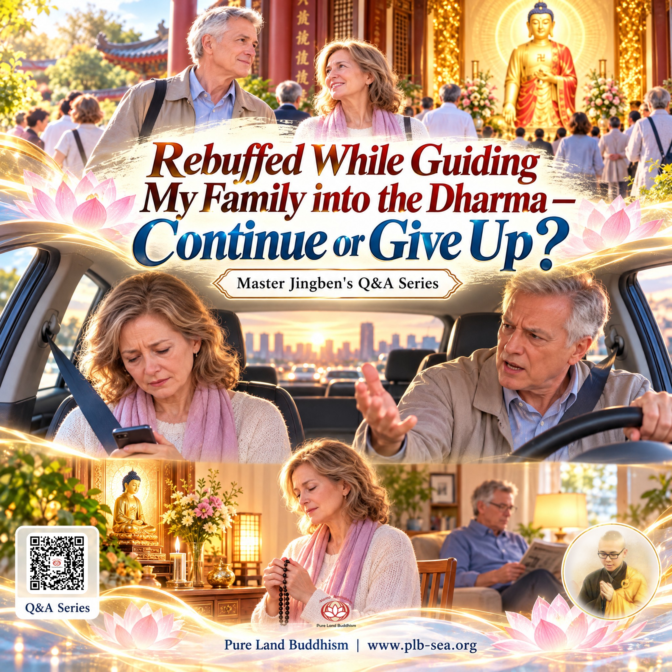 Rebuffed While Guiding My Family into the Dharma — Continue or Give Up? | Master Jingben