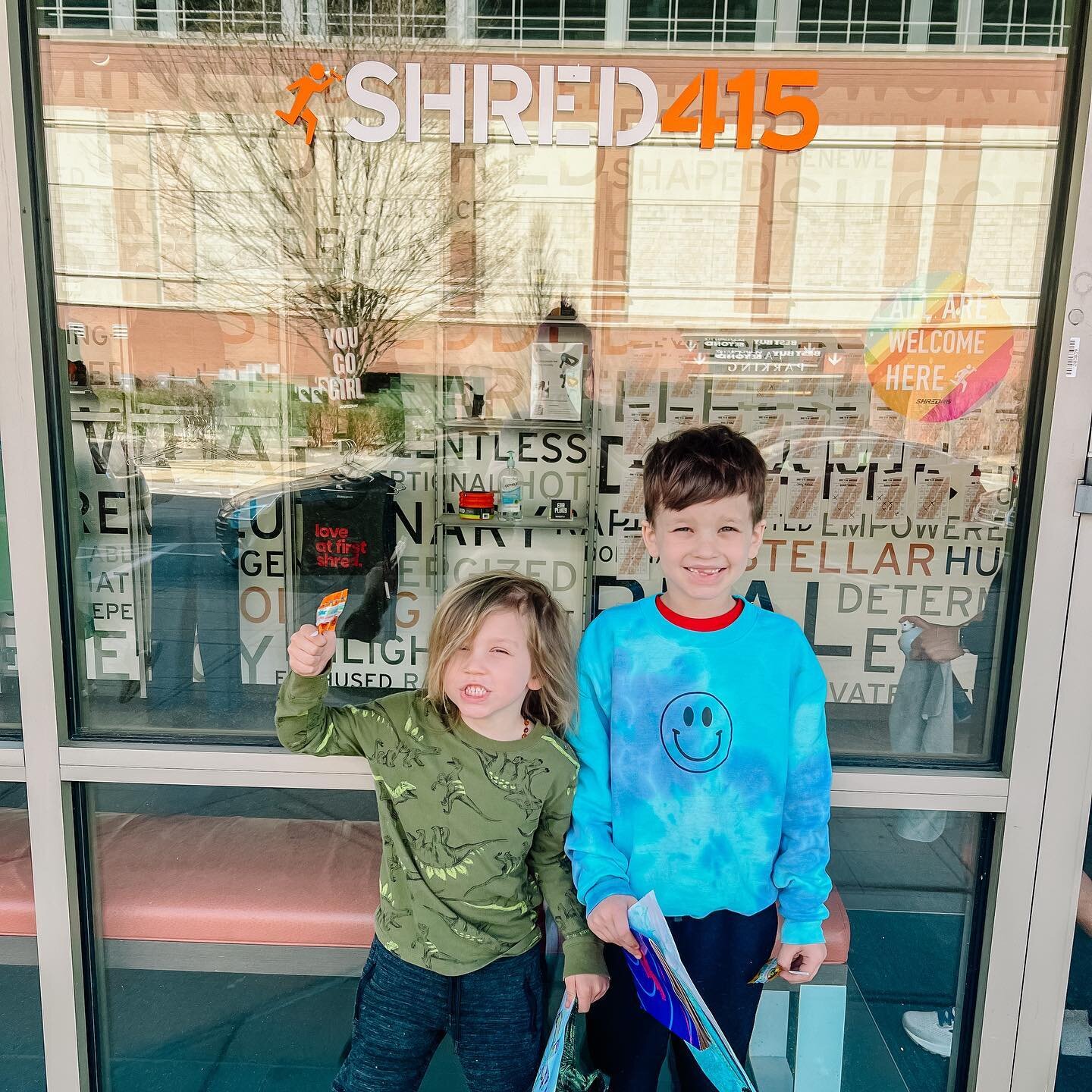 I&rsquo;ve never found a gym that my boys would beg me to take them to, then I found @shred415stl and now they ask me to go! They love the kids room and I love the workout!