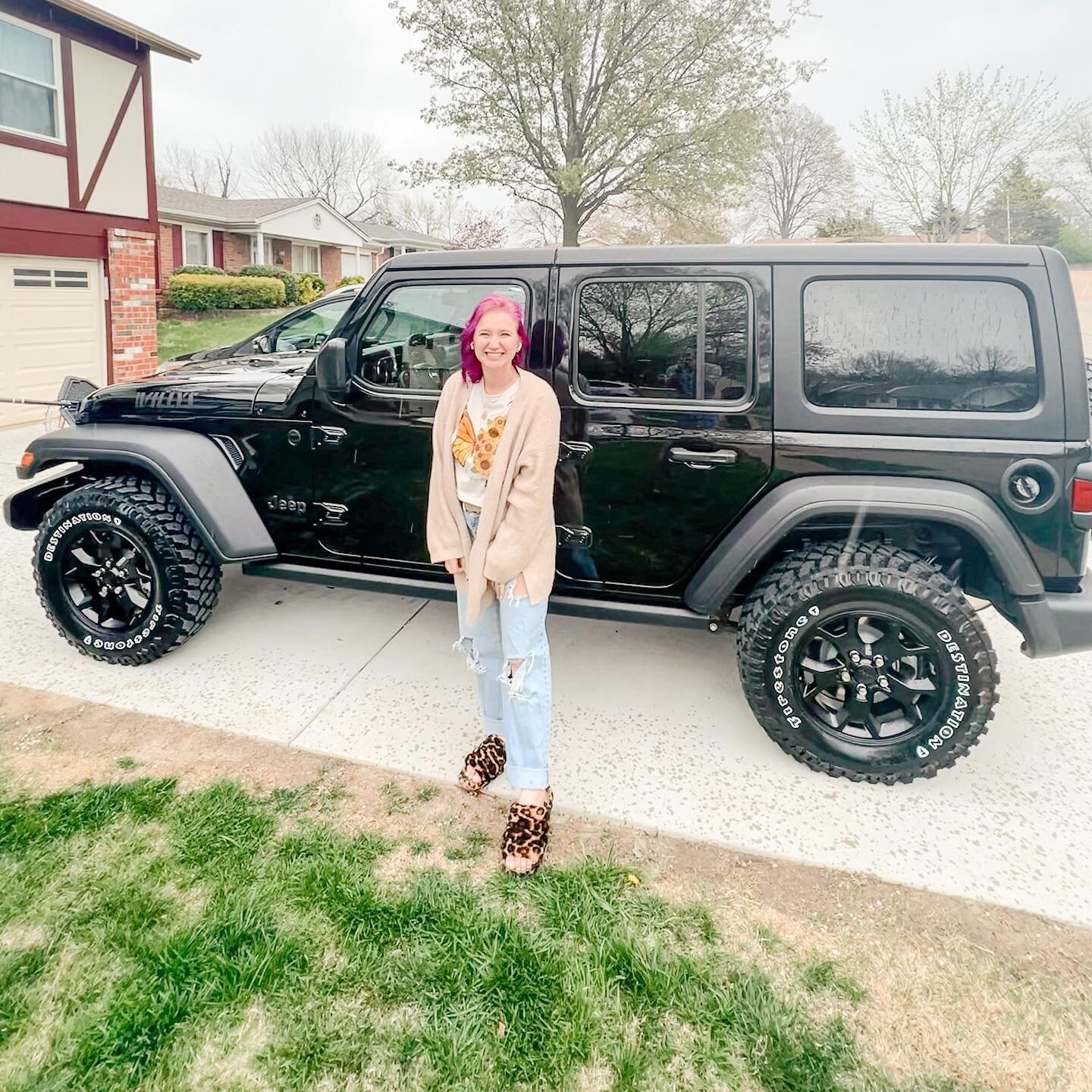 Today Mike surprised me with my first ever brand new car 🥹 #jeep #newcar