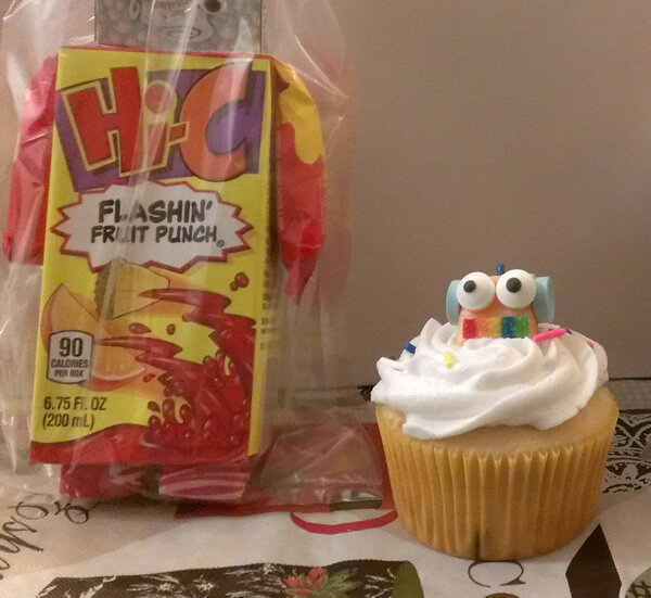 cupcakes and juice boxes with a twist of lime
