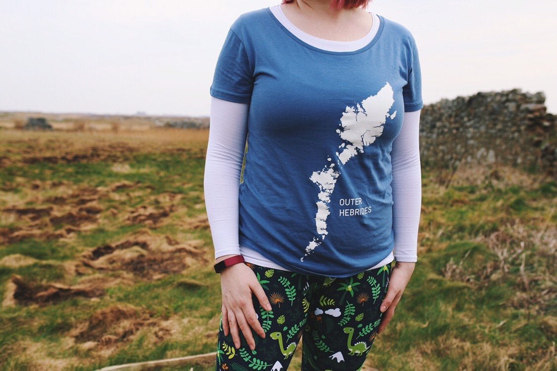 Ladies outer Hebrides t shirt - Culla creative