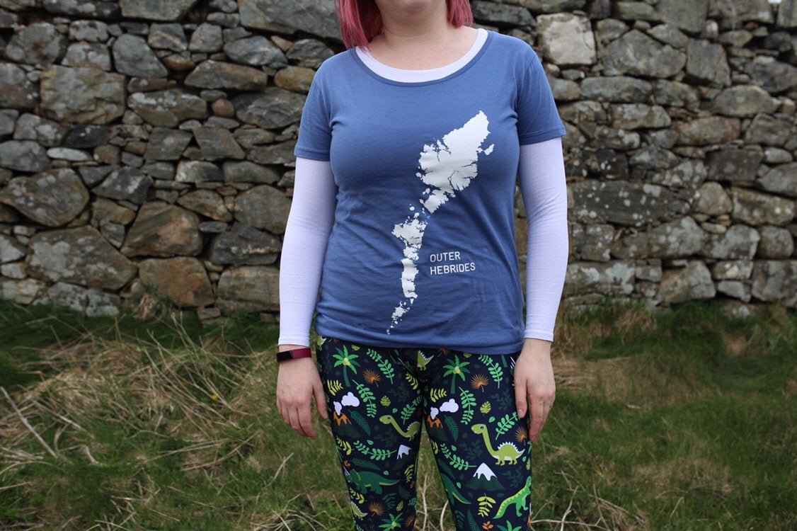 Ladies outer Hebrides t shirt - Culla creative