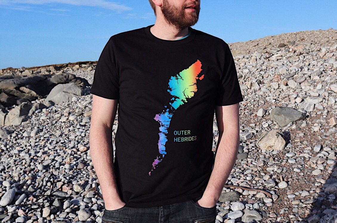 Rainbow Outer Hebrides t shirt - Culla creative