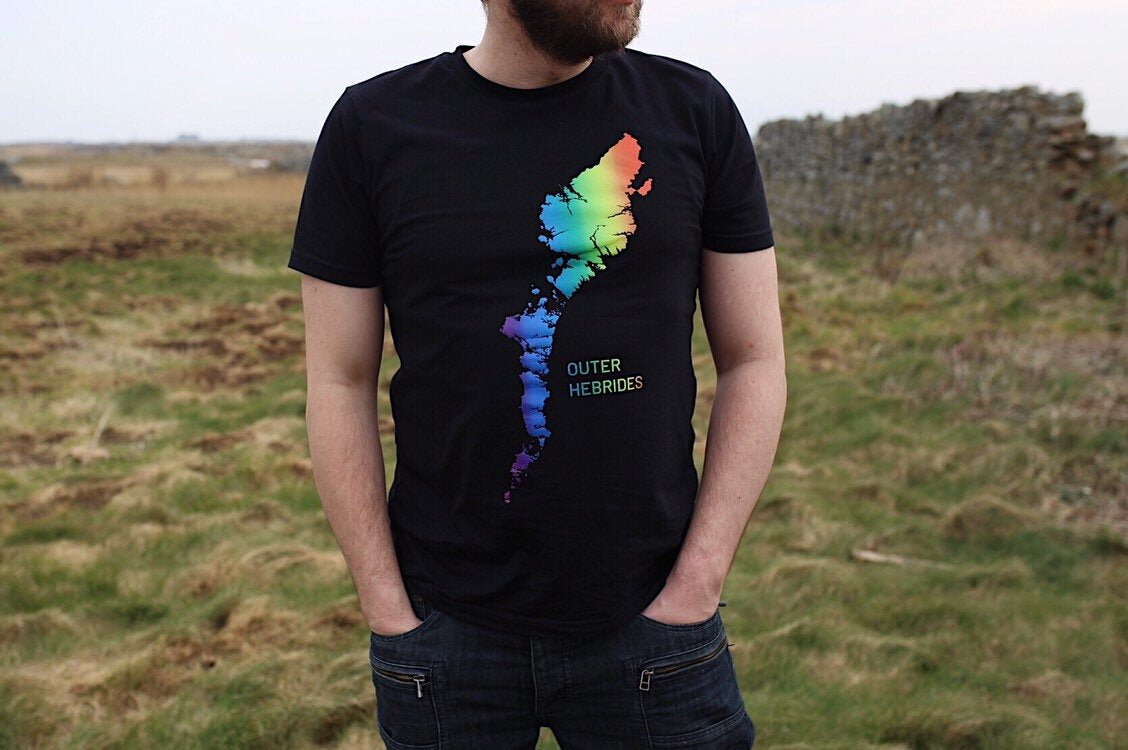 Rainbow Outer Hebrides t shirt - Culla creative