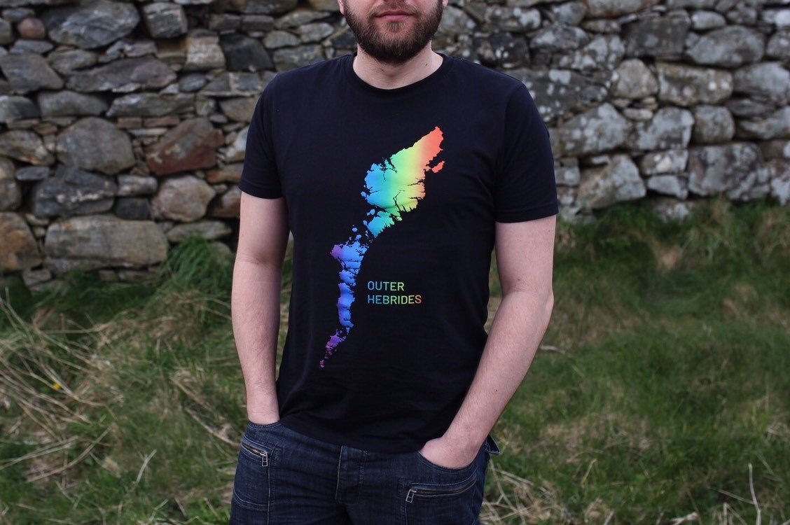 Rainbow Outer Hebrides t shirt - Culla creative
