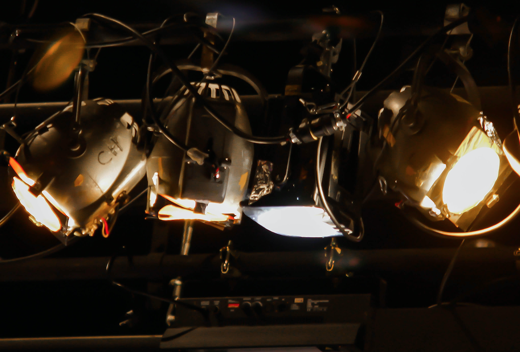 My Father, on Stage, Briefly Alone