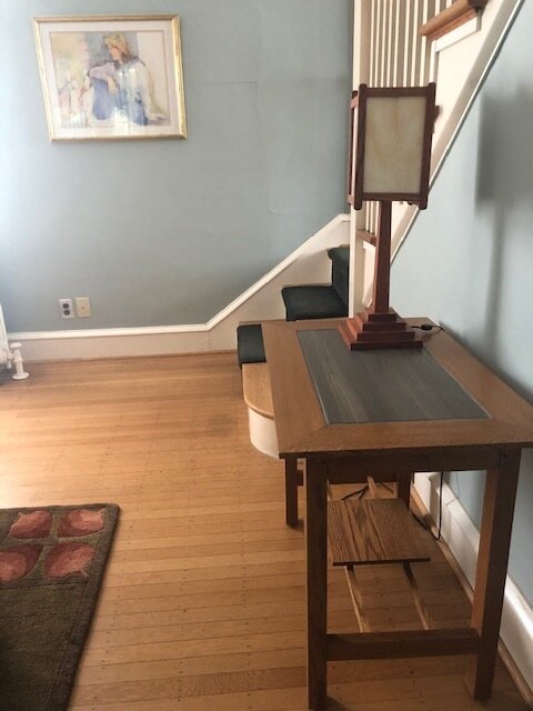 Stephen's side table with magazine shelf