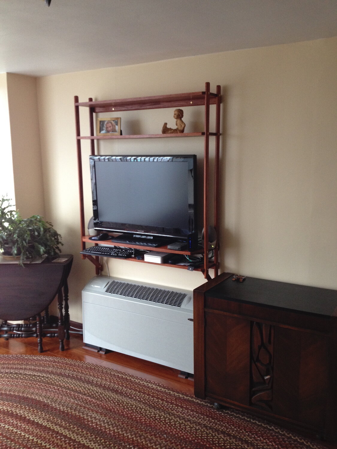 Condo TV shelf