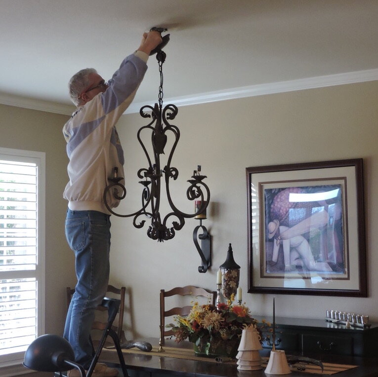 Replacing dining room light