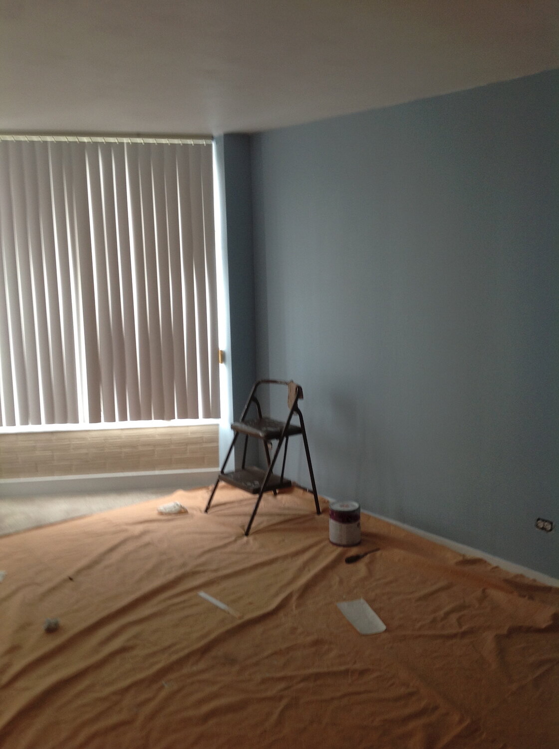 Painting and a glimpse of the bay window