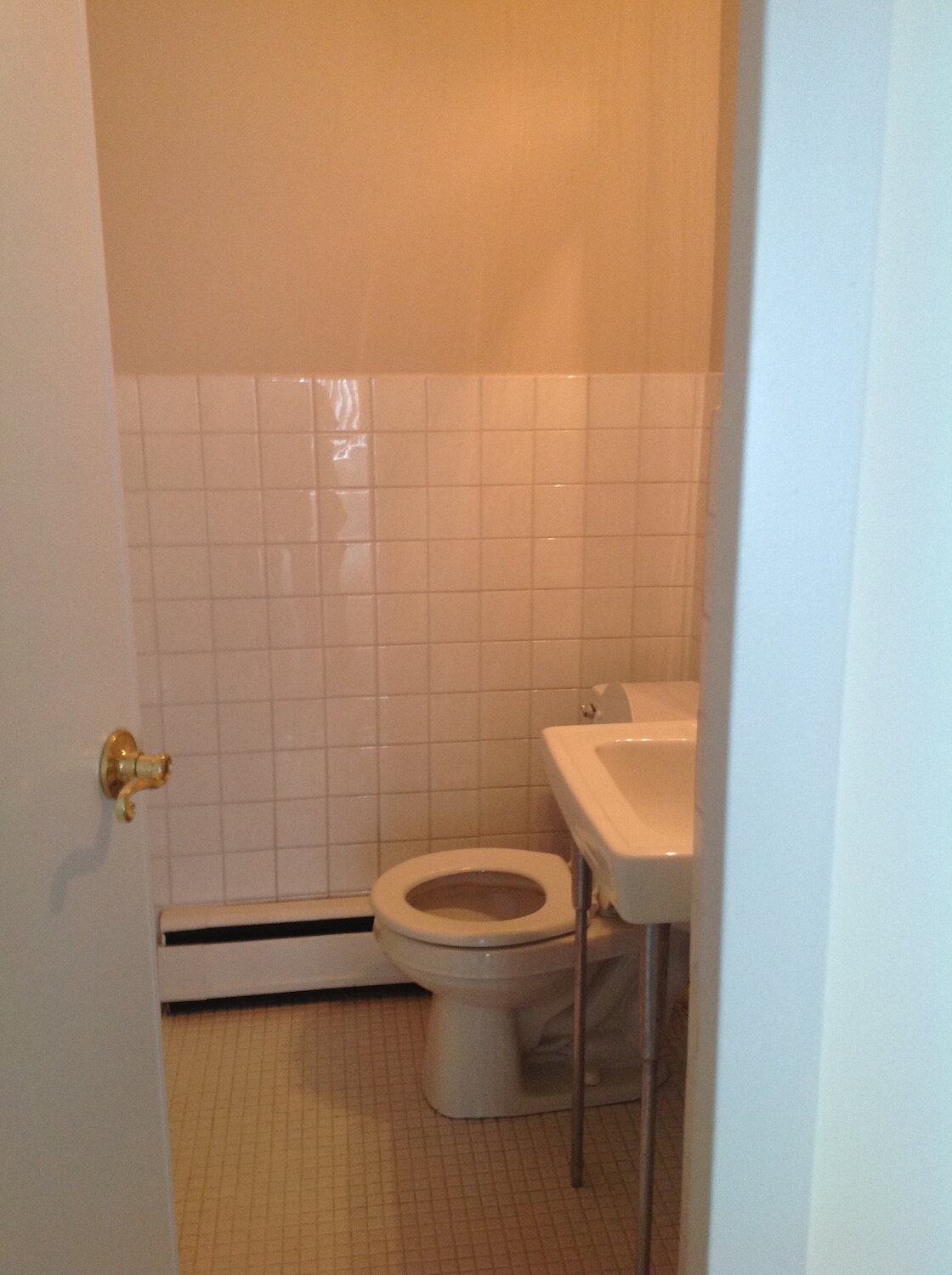 Pam's powder room off the Master bedroom needed a coat of paint