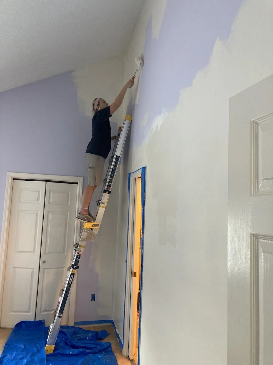 Pam painting high