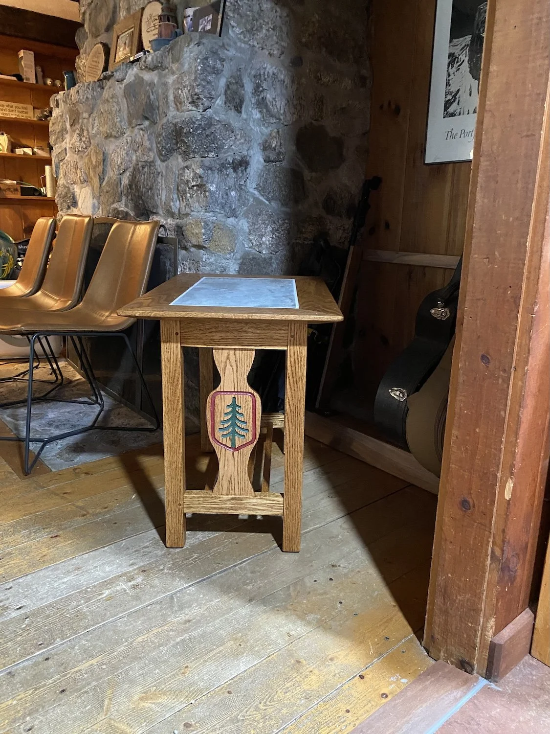 Table I built at Jack's request to thank Scott for passing his legacy at Camps Kenwood and Evergreen on to Jack. tapping on pic will take you to a blog post with lots of detail about the table