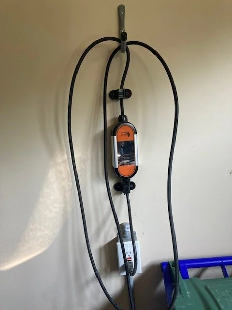 We added a dedicated 20 amp GFCI circuit to charge Pam's Prius Prime.