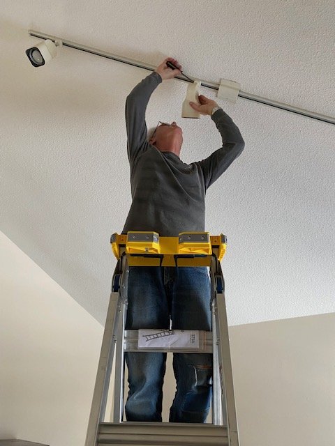 Old Star Wars light fixtures coming down.