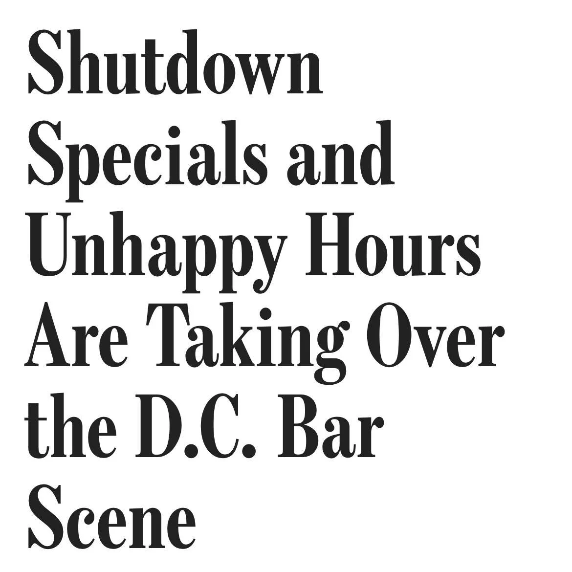 Join us for our Happy Hour tonight at 6pm, meeting at Dacha Beer Garden in Navy Yard. 

For the record, we scheduled this before the government shut down... and we won't be eating any &quot;Furlough Fries&quot; tonight.  But if you have some extra ti