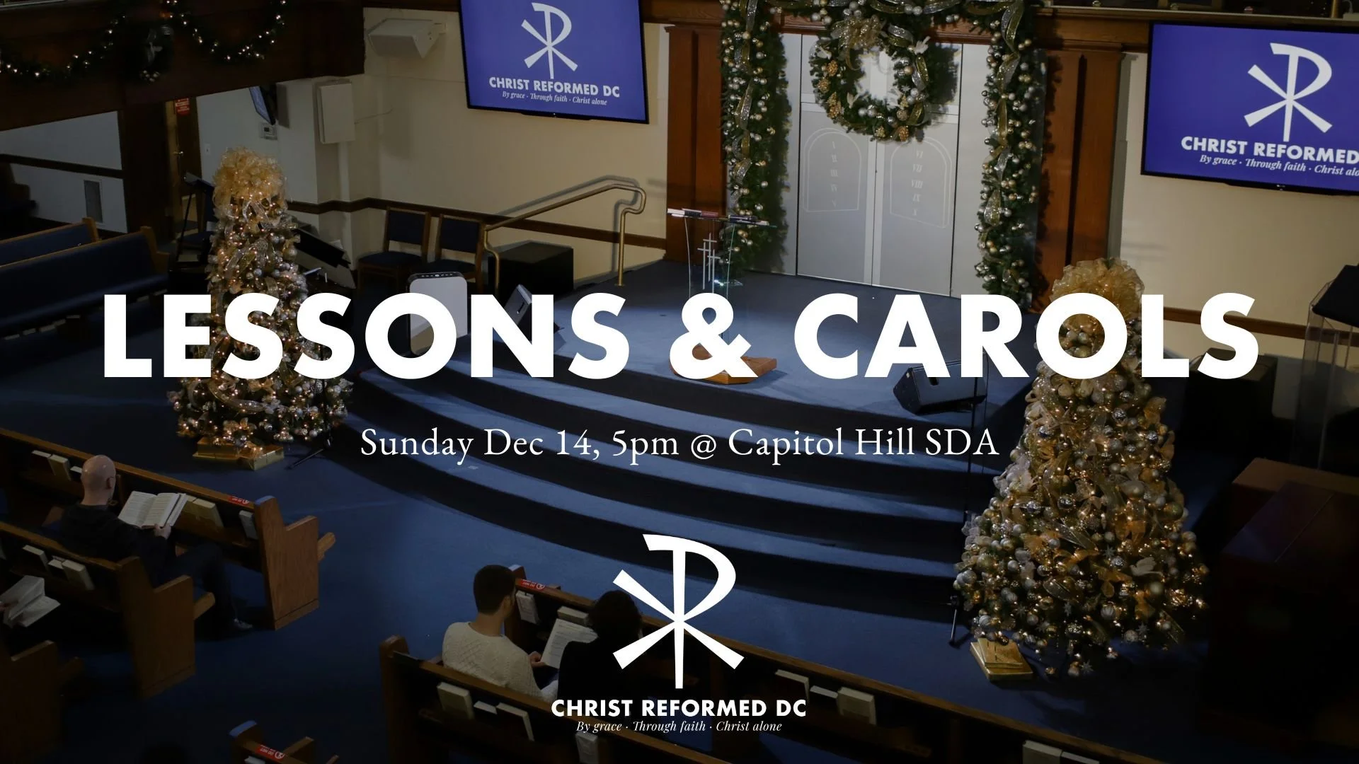 Join us for our 19th Annual Lessons &amp; Carols service at @reformeddc . Sunday, Dec. 14 at 5pm. 

We will join our voices in song celebrating the birth of Christ, and have a dessert reception at church after the event.