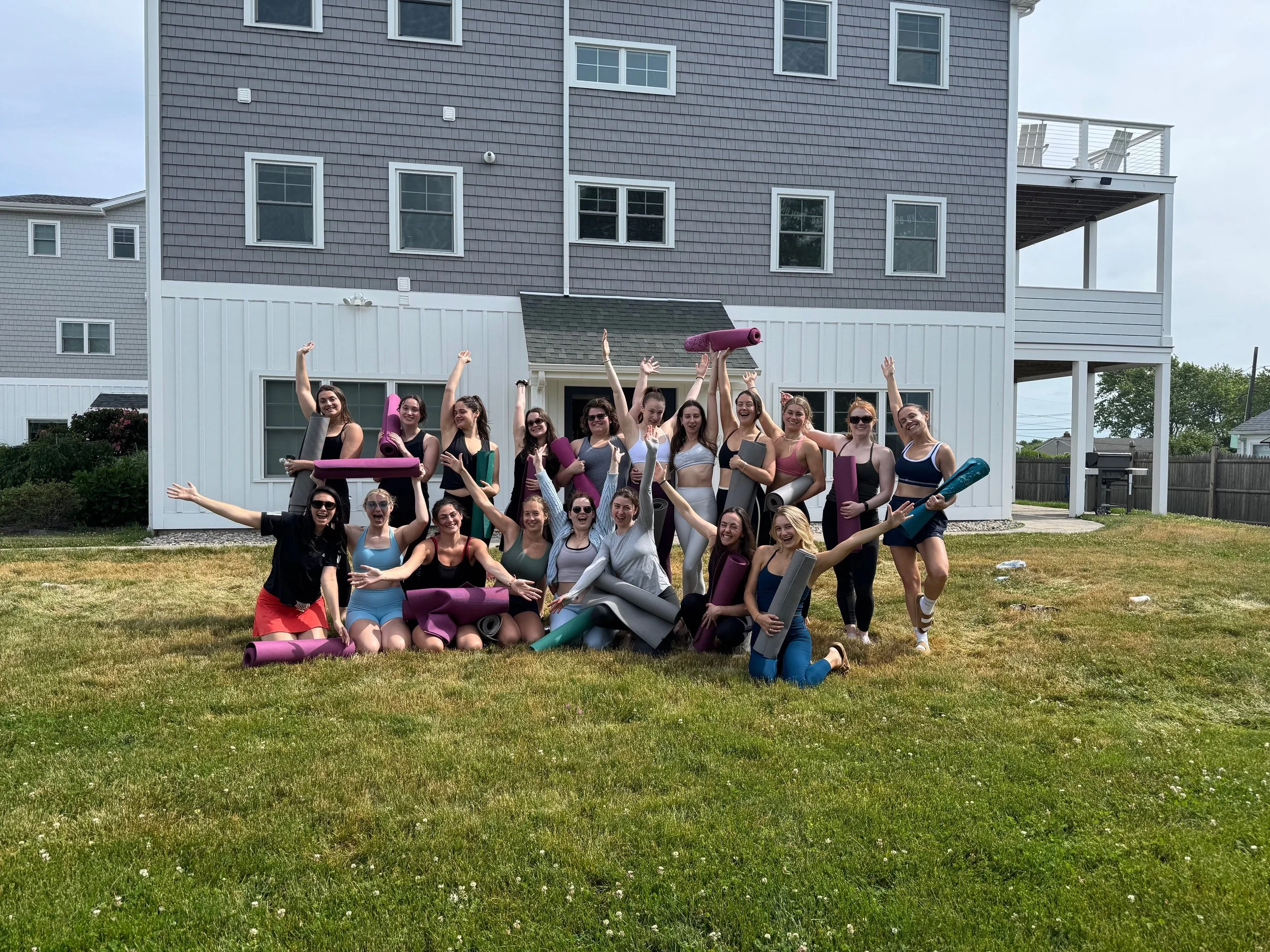 yoga bachelorette in narragansett Jessica Ackerman yoga teacher