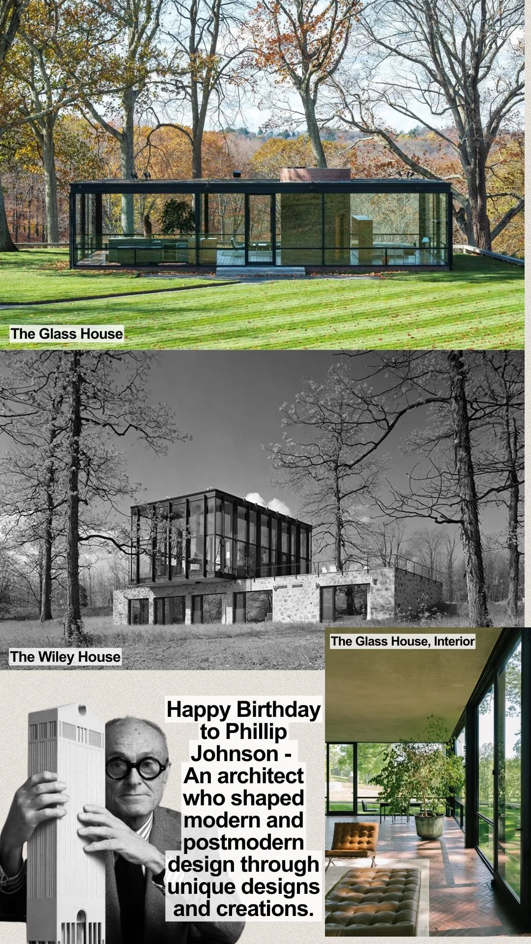 Phillip Johnson - Unique Design and Architecture