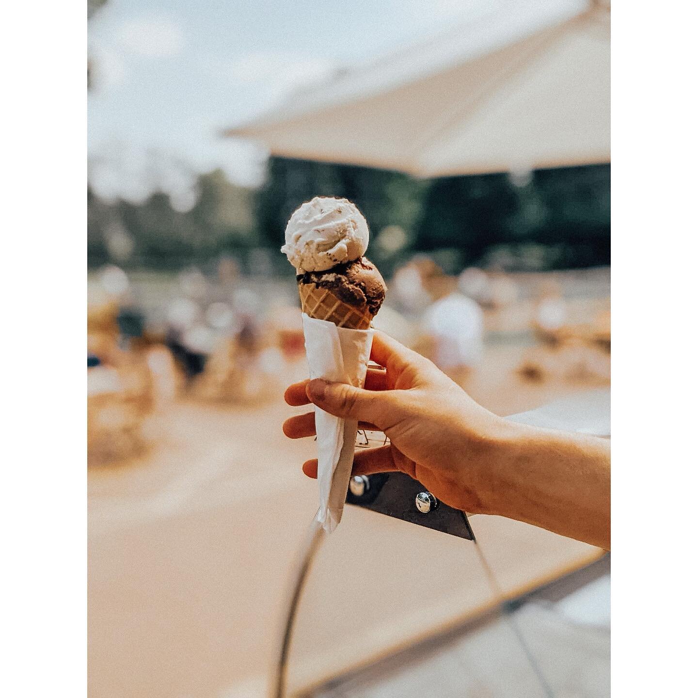 Did you know scoops are back at the park? Choose from soft serve or classic gelato to cool down today 🥵