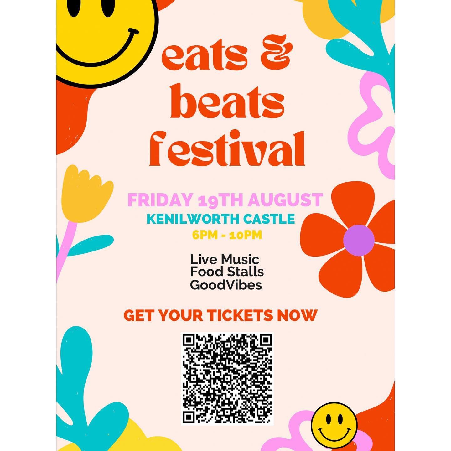 It&rsquo;s not too late to get your tickets for tomorrow night! Food stalls and live music at Kenilworth Castle! Link in our bio