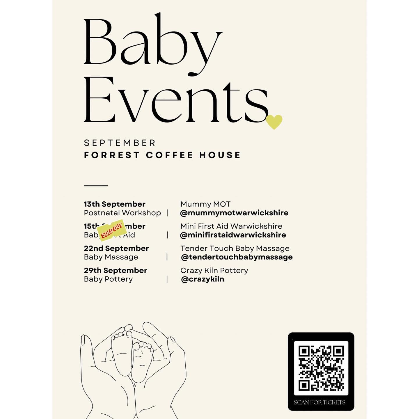 🧸 September Baby Events 🧸
.
We are so excited to announce the full line up for our baby events this month! All available to buy on our website which is also linked in our bio. Four wonderful local, and female owned businesses all bringing a fabulou