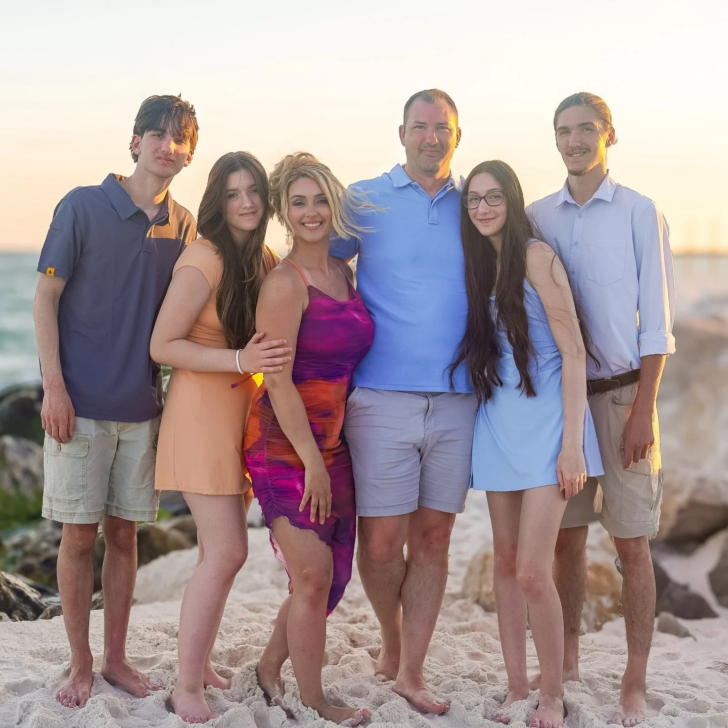 Ok so shoutout to my husband who has the editing skills to take my disappointment in not having one family photo in the bunch where I didn&rsquo;t look disheveled and took away the nest of hair the wind had whipped up! If I can post the before in the
