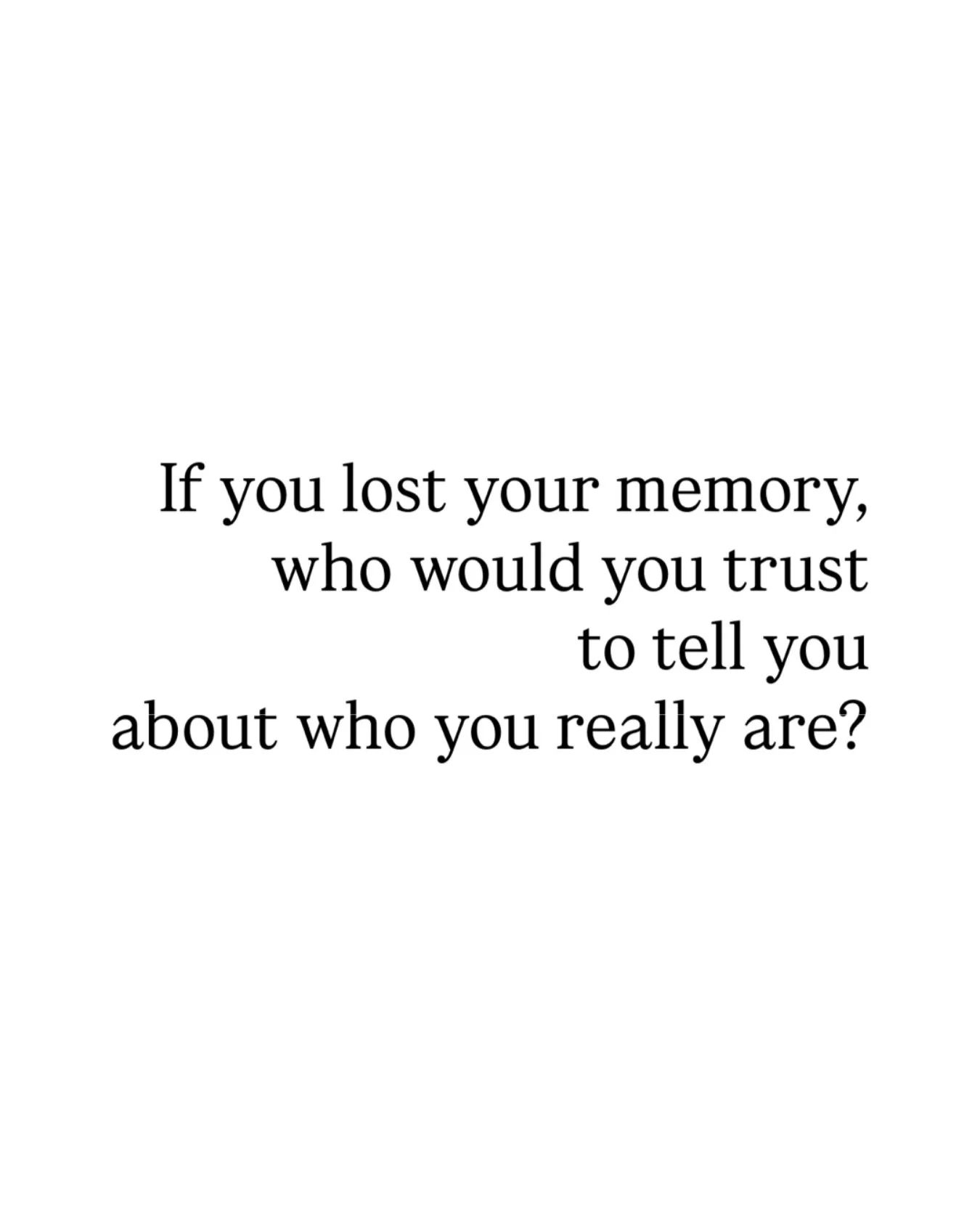 I saw this question today and it&rsquo;s going on my list of great and intriguing questions for life.

I once heard the statement, &ldquo;The quality of your life is determined by the quality of the questions you ask.&rdquo; 

That statement hit me h