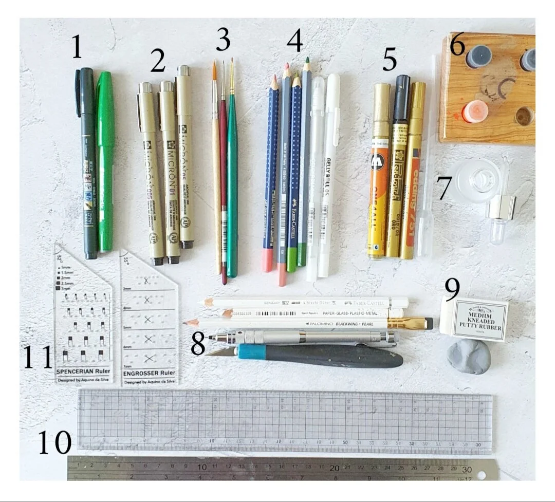 List of my favourite calligraphy supplies and tools and where I buy ...