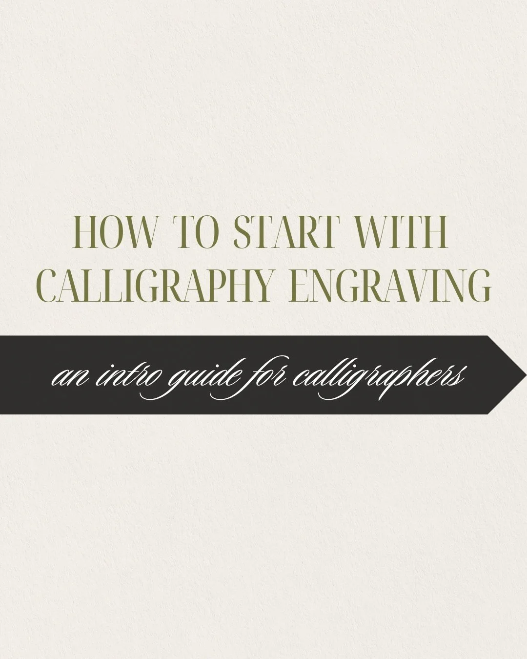 how to act with calligraphy engraving